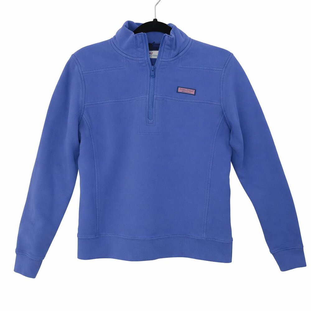 Vineyard Vines Women’s Blue Shep Shirt Quarter Zip Pullover Size XS